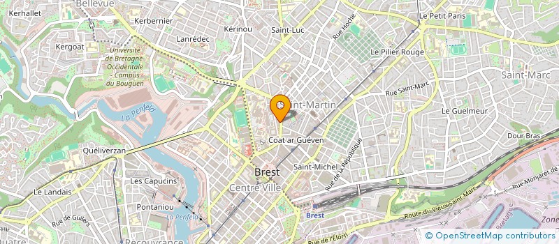 localisation de l'entreprise SAS GARES  BREST