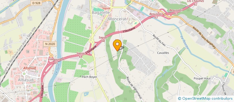 localisation de l'entreprise SAS GARONINVEST  MONTAUBAN