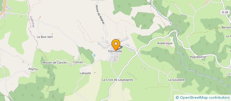 localisation de l'entreprise SAS GARRIGOUX à LADINHAC