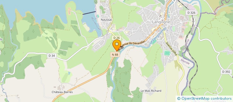 localisation de l'entreprise SAS GARRIGUES EULALIE  LANGOGNE