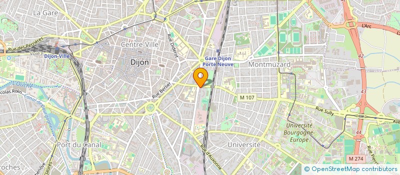 localisation de l'entreprise SAS GASTON HOTDOGUERIE  DIJON