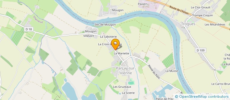 localisation de l'entreprise SAS GATILLON à PARCAY-SUR-VIENNE