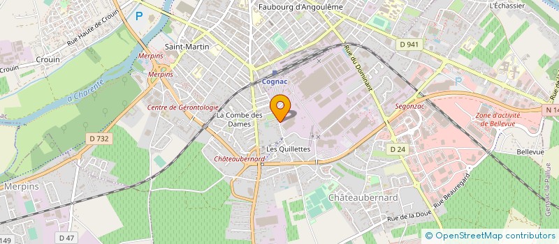 localisation de l'entreprise SAS GATINEAU-THIOLLET à CHATEAUBERNARD