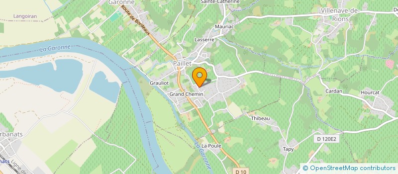 localisation de l'entreprise SAS GAUBE  PAILLET