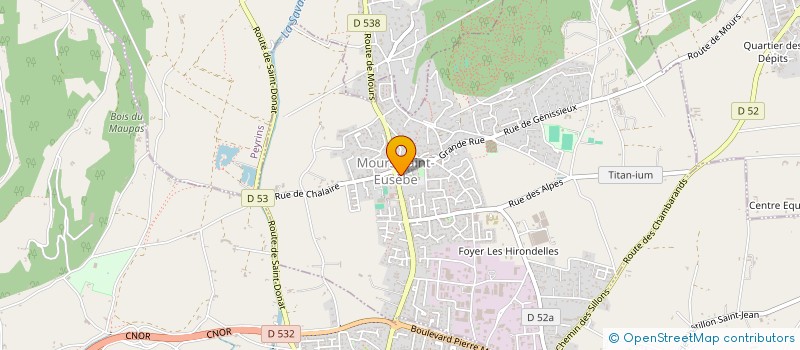 localisation de l'entreprise SAS GAUDINI-VINCENT  MOURS-SAINT-EUSEBE