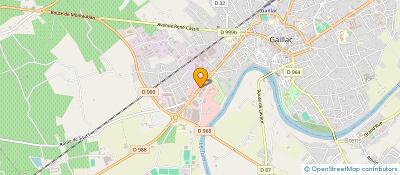 localisation de l'entreprise SAS GAYET IMPORT  GAILLAC