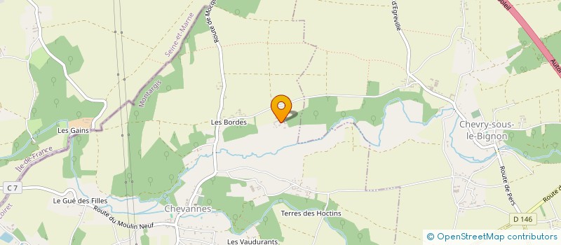 localisation de l'entreprise SAS GAZOSOLEIL à CHEVANNES