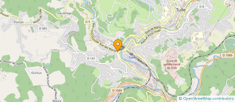 localisation de l'entreprise SAS GBRB MEYRIGNAC à TULLE