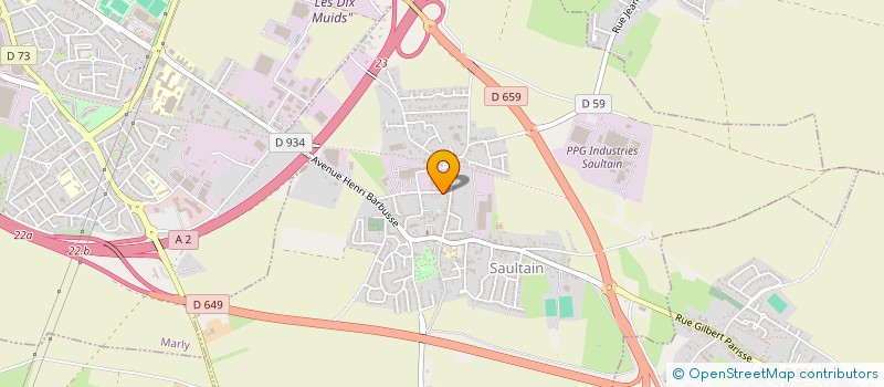 localisation de l'entreprise SAS GC HOLDING  SAULTAIN