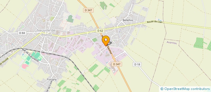 localisation de l'entreprise SAS GENET à NEUVILLE-DE-POITOU