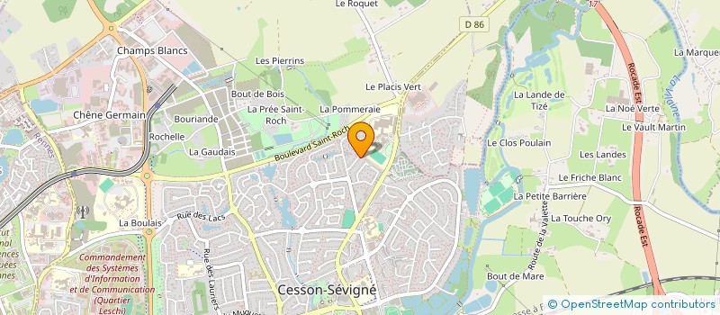 localisation de l'entreprise SAS GENEVIEVE QUELENNEC à CESSON-SEVIGNE