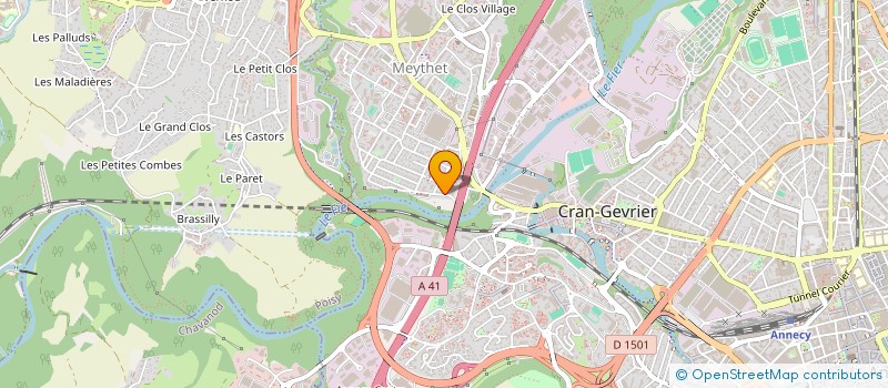 localisation de l'entreprise SAS GEO-LOGIS  ANNECY