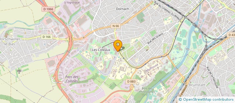 localisation de l'entreprise SAS GERISO  MULHOUSE