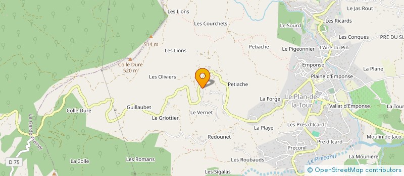 localisation de l'entreprise SAS GERY PLANE à LE PLAN-DE-LA-TOUR