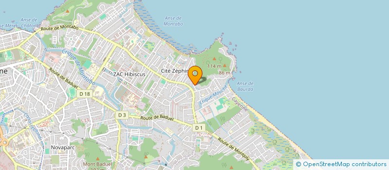 localisation de l'entreprise SAS GESTION D'EAUX à CAYENNE