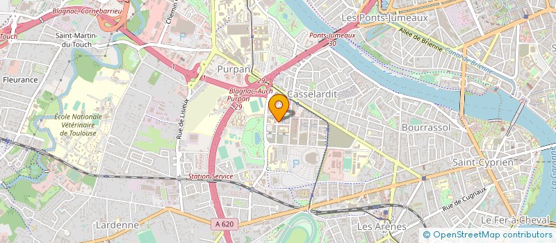 localisation de l'entreprise SAS GEYRE BELLEVUE à TOULOUSE