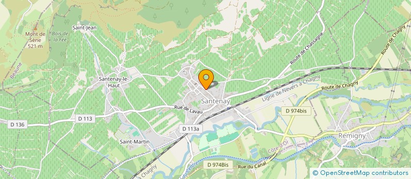 localisation de l'entreprise SAS GF OENOCONSEILS à SANTENAY