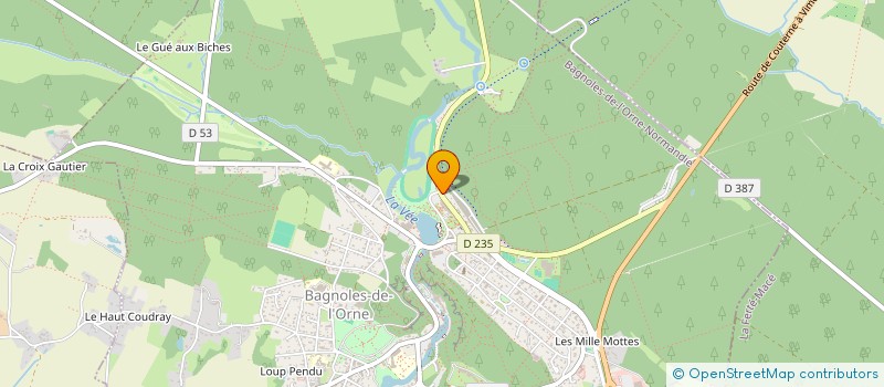 localisation de l'entreprise SAS GH BOIS-JOLI à BAGNOLES-DE-L'ORNE-NORMANDIE