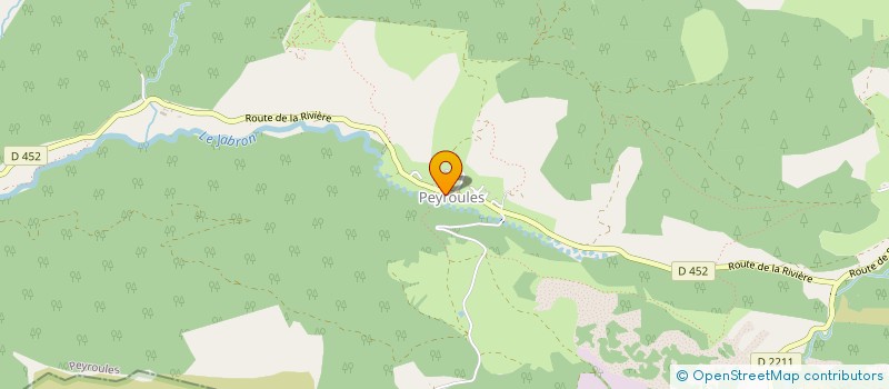 localisation de l'entreprise SAS GHAJE  PEYROULES