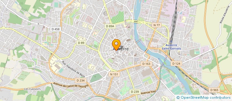 localisation de l'entreprise SAS GHK à AUXERRE