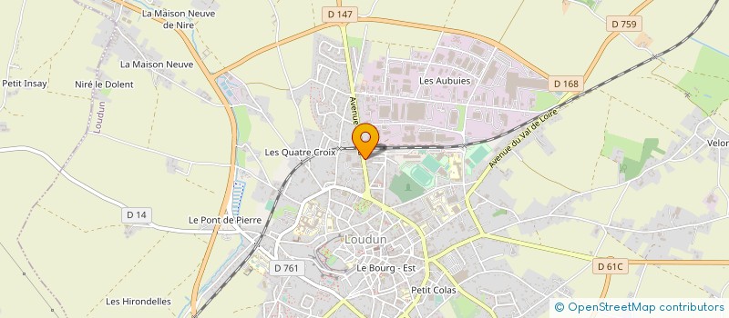 localisation de l'entreprise SAS GIANSANTI KNOPLOCH  LOUDUN