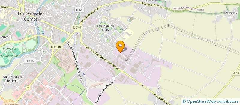 localisation de l'entreprise SAS GIBAUD à FONTENAY-LE-COMTE