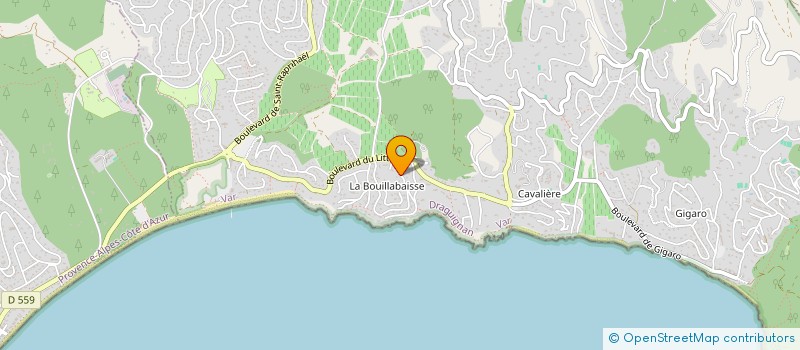 localisation de l'entreprise SAS GIGARO ETUDES ET CONSTRUCTIONS à LA CROIX-VALMER