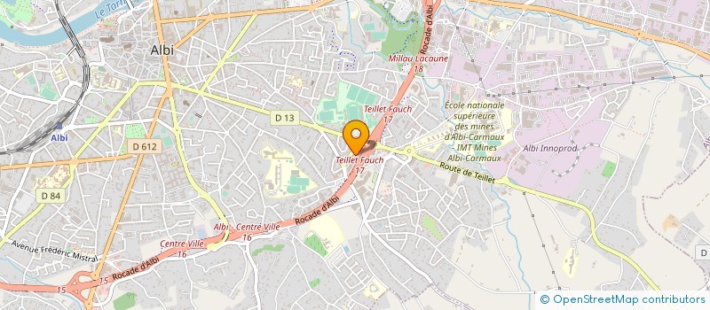 localisation de l'entreprise SAS GILLES RIEUCAU à ALBI