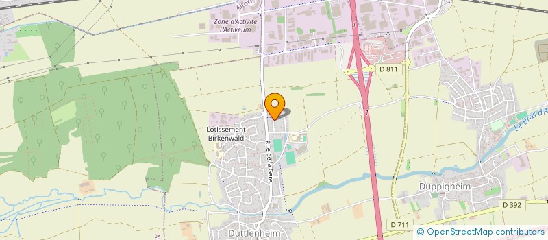 localisation de l'entreprise SAS GILLMANN  ERNOLSHEIM-BRUCHE