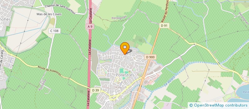 localisation de l'entreprise SAS GINES PISCINES  BAGES