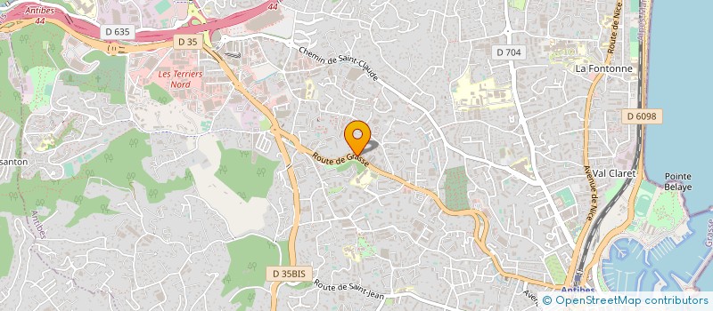 localisation de l'entreprise SAS GIRARD à ANTIBES