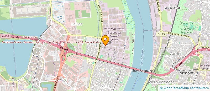 localisation de l'entreprise SAS GIRONDINE DE METALLURGIE D'AUJOURD'HUI à BORDEAUX