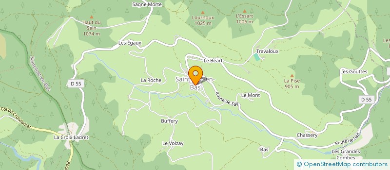 localisation de l'entreprise SAS GIUNTA  SAINT-JUST-EN-BAS