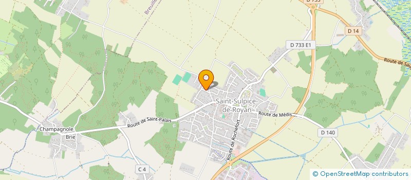 localisation de l'entreprise SAS GLME  SAINT-SULPICE-DE-ROYAN