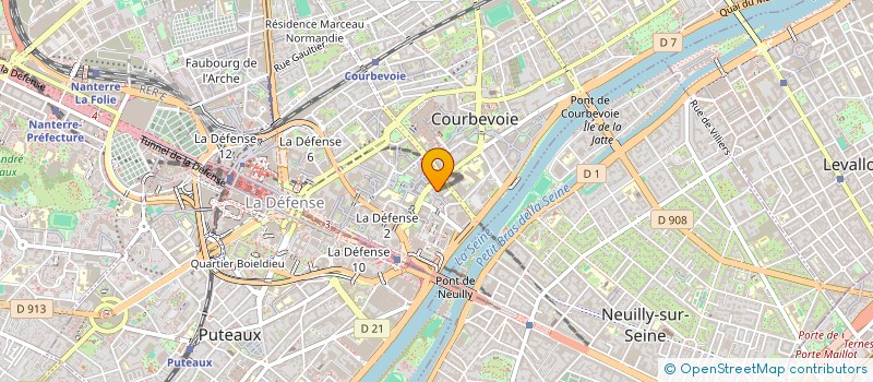 localisation de l'entreprise SAS GLOBEV@SION à COURBEVOIE