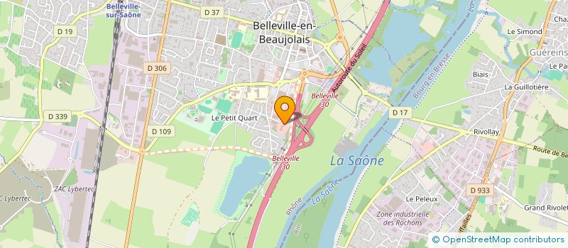 localisation de l'entreprise SAS GLYONNAIS  BELLEVILLE-EN-BEAUJOLAIS