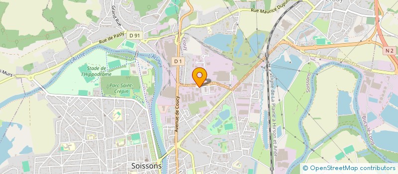 localisation de l'entreprise SAS GMB à SOISSONS