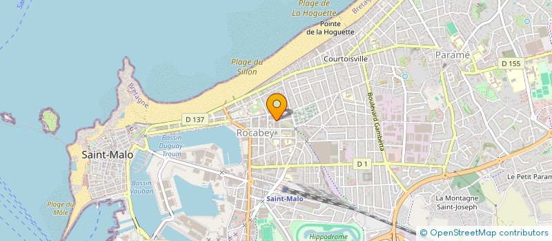 localisation de l'entreprise SAS GMT  SAINT-MALO