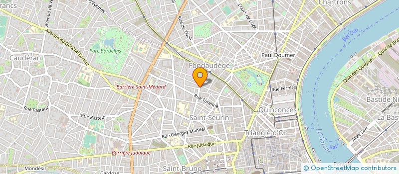 localisation de l'entreprise SAS GONZALEZ à BORDEAUX