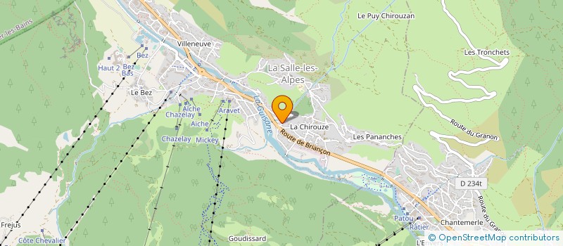 localisation de l'entreprise SAS GOODBIKE à LA SALLE-LES-ALPES