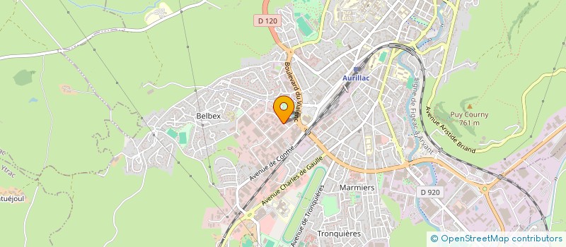 localisation de l'entreprise SAS GOOLENERGIE à AURILLAC