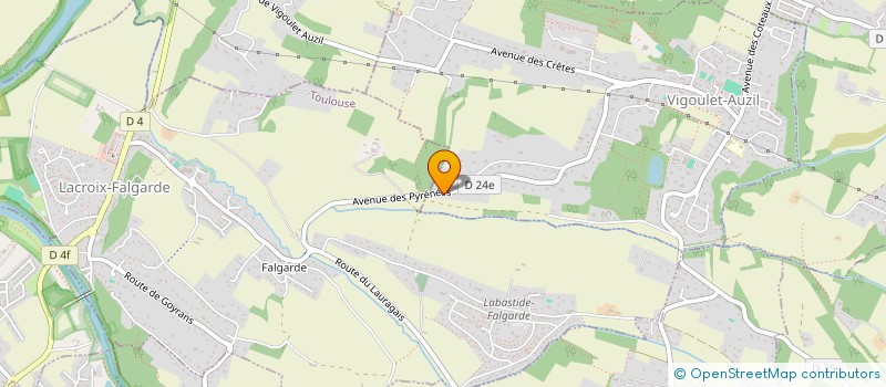 localisation de l'entreprise SAS GOUAZE PAYSAGE  VIGOULET-AUZIL