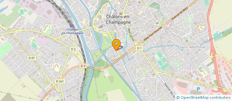 localisation de l'entreprise SAS GOUBAUX à CHALONS-EN-CHAMPAGNE