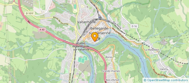 localisation de l'entreprise SAS GOYOT à VALSERHONE