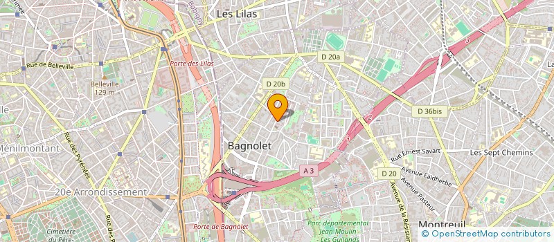 localisation de l'entreprise SAS GPSI à BAGNOLET