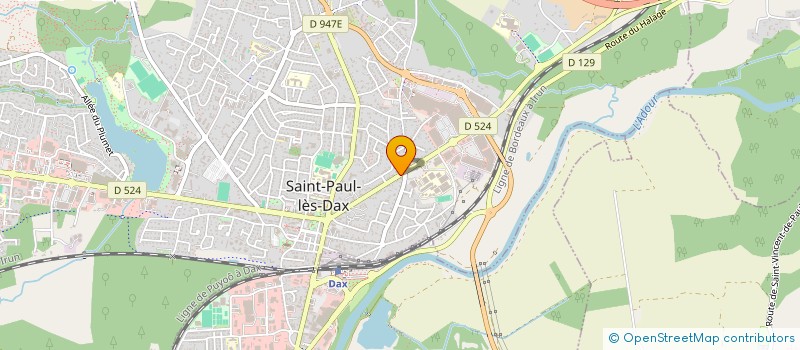 localisation de l'entreprise SAS GRAND MAIL 2  SAINT-PAUL-LES-DAX