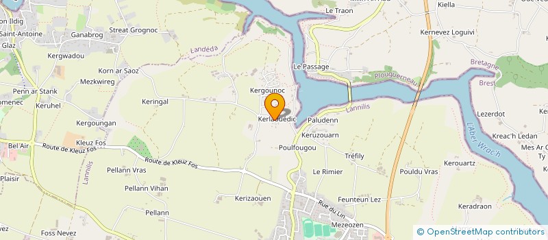 localisation de l'entreprise SAS GREGA à LANNILIS