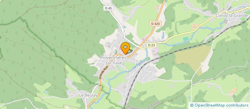 localisation de l'entreprise SAS GROSDEMANGE à PROVENCHERES-ET-COLROY