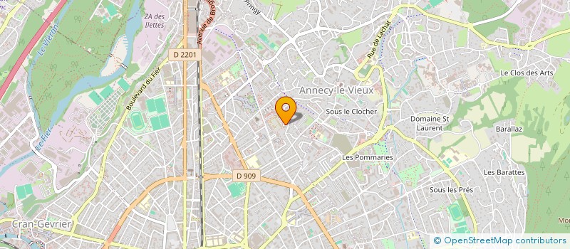 localisation de l'entreprise SAS GROSS  ANNECY