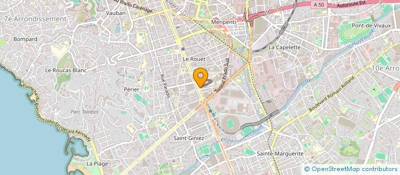 localisation de l'entreprise SAS GROUPE M.P.S  MARSEILLE